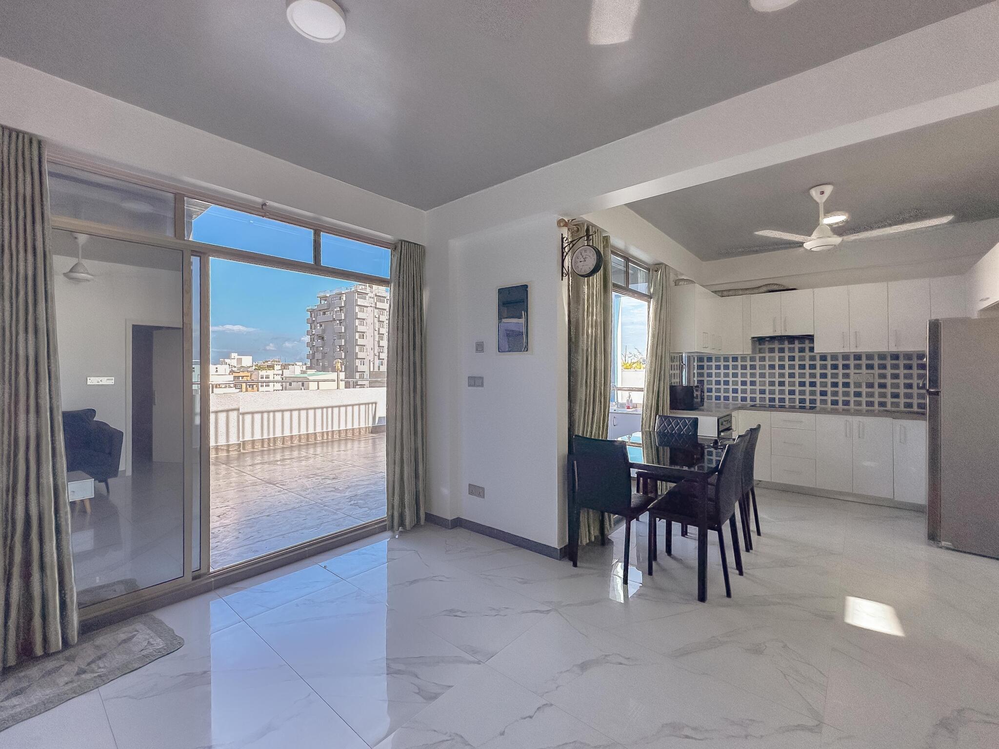 Rare Executive 2-Bedroom Apartment with Private Rooftop Terrace on Chaandhanee Magu