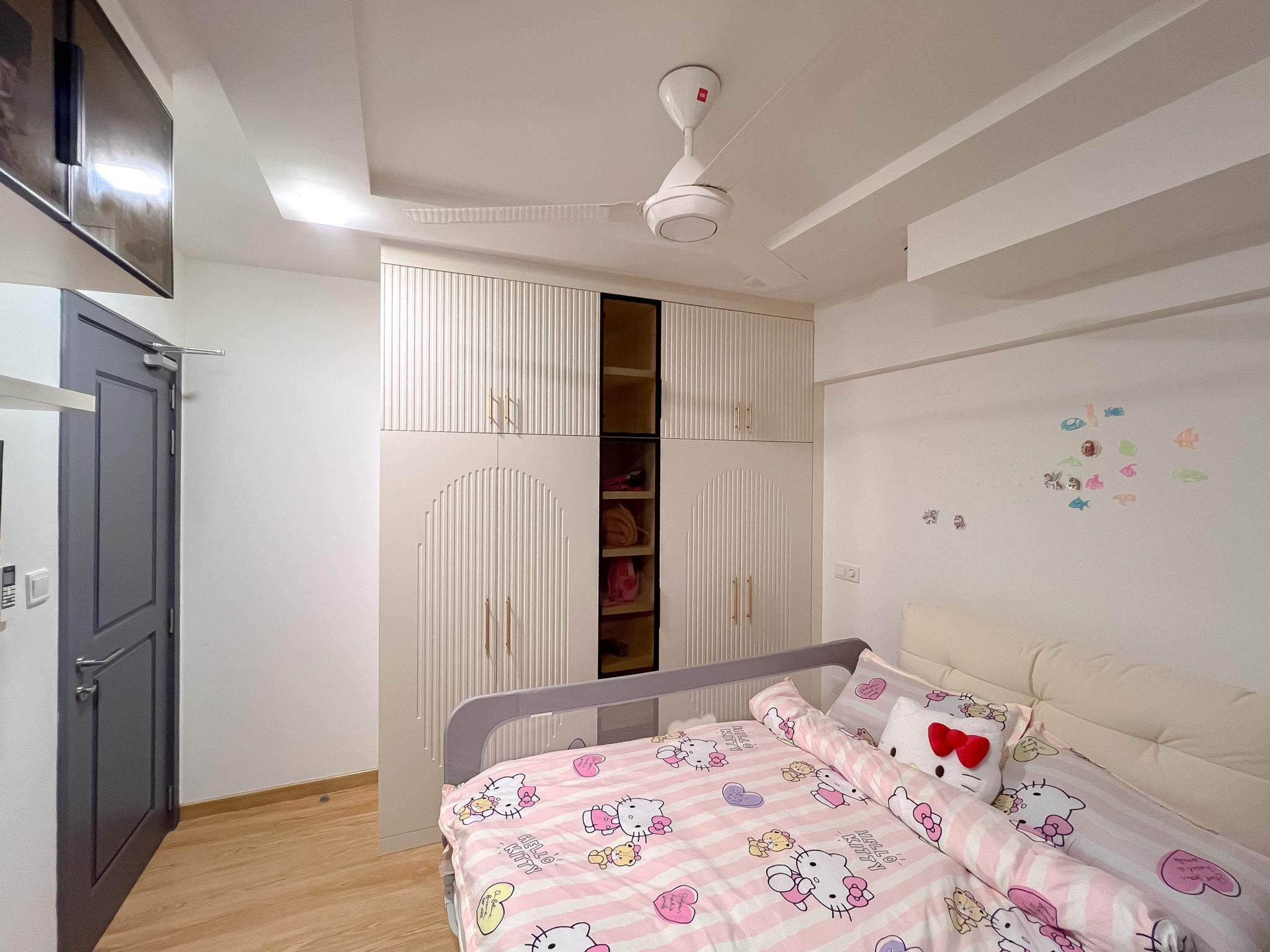 Bedroom — 3-bedroom Blue Heaven Channel View 2+1 BR Fully Furnished Custom Designed Apartment, The Blu Haven Residencies