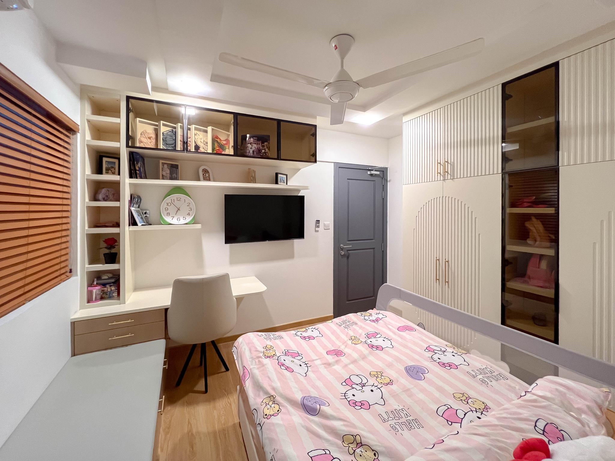 Bedroom — 3-bedroom Blue Heaven Channel View 2+1 BR Fully Furnished Custom Designed Apartment, The Blu Haven Residencies