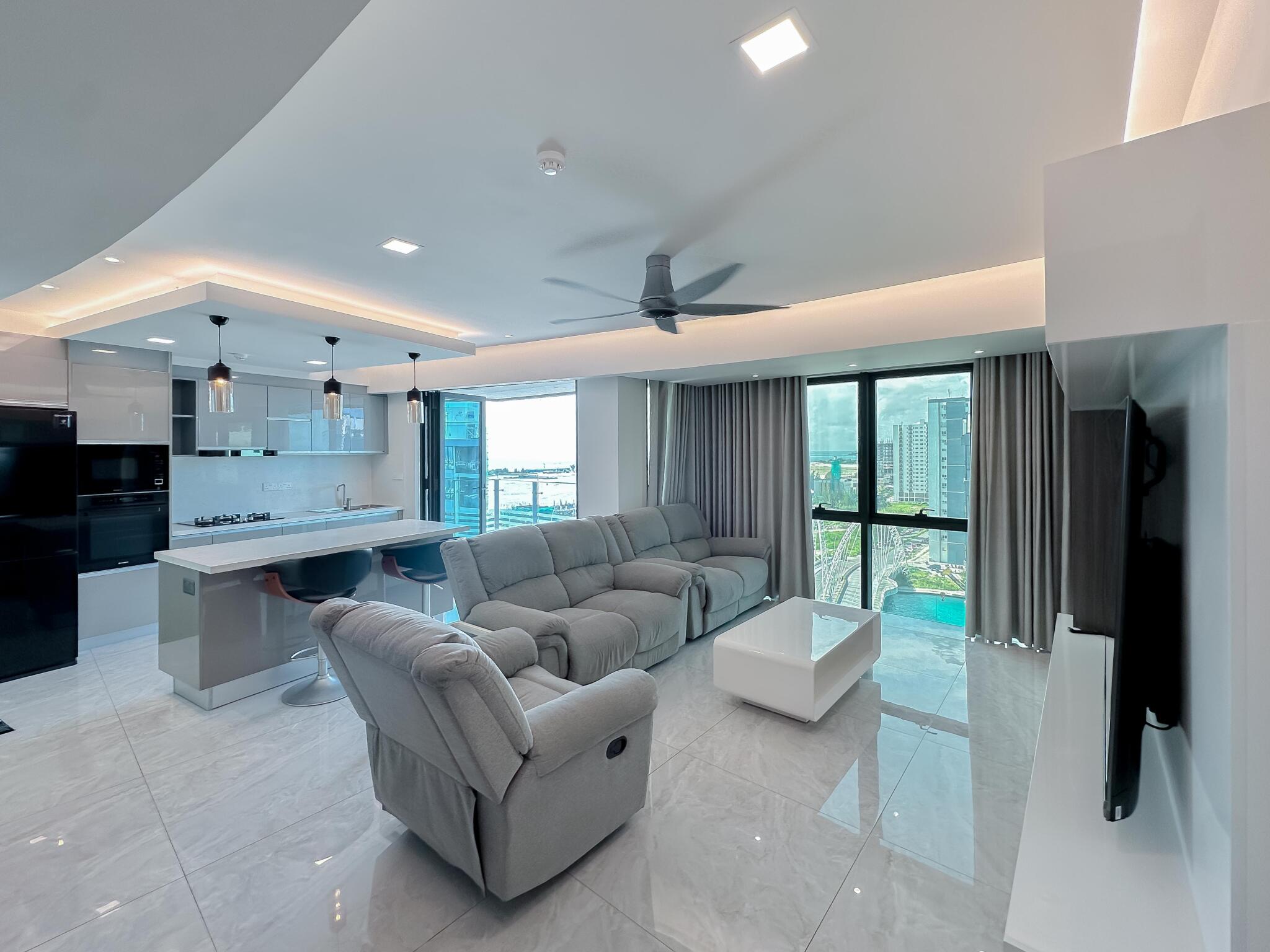 Kitchen — 3-bedroom FW Residence 12th Floor Corner Luxury Unit, Reethigas Magu