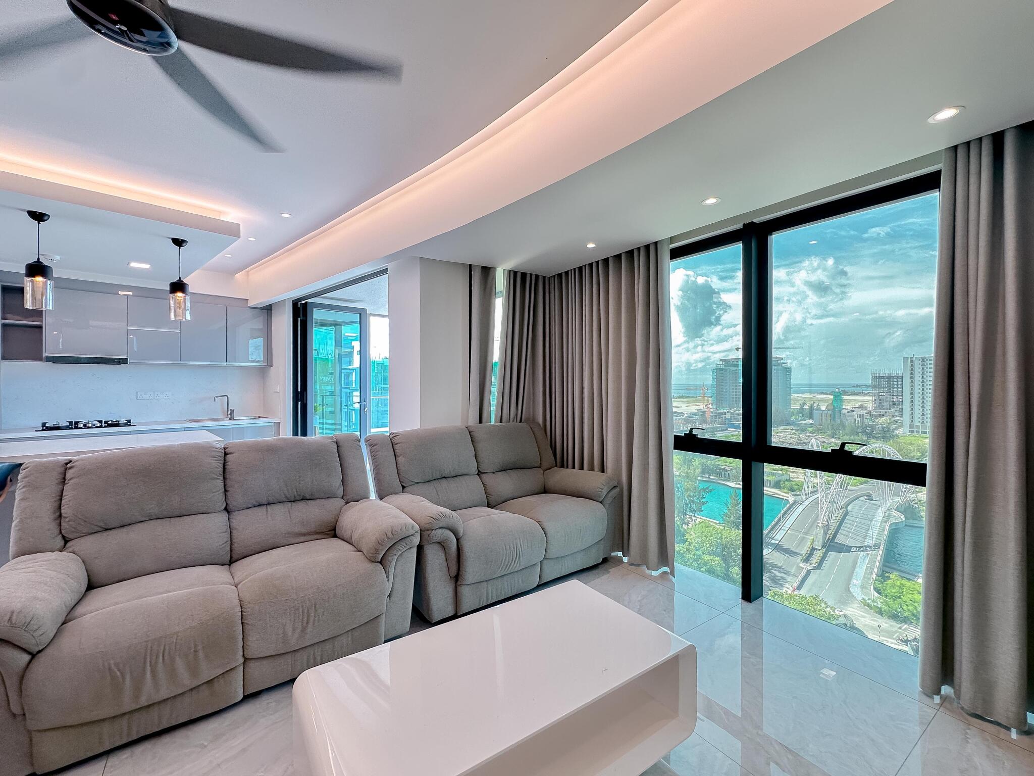 Kitchen — 3-bedroom FW Residence 12th Floor Corner Luxury Unit, Reethigas Magu