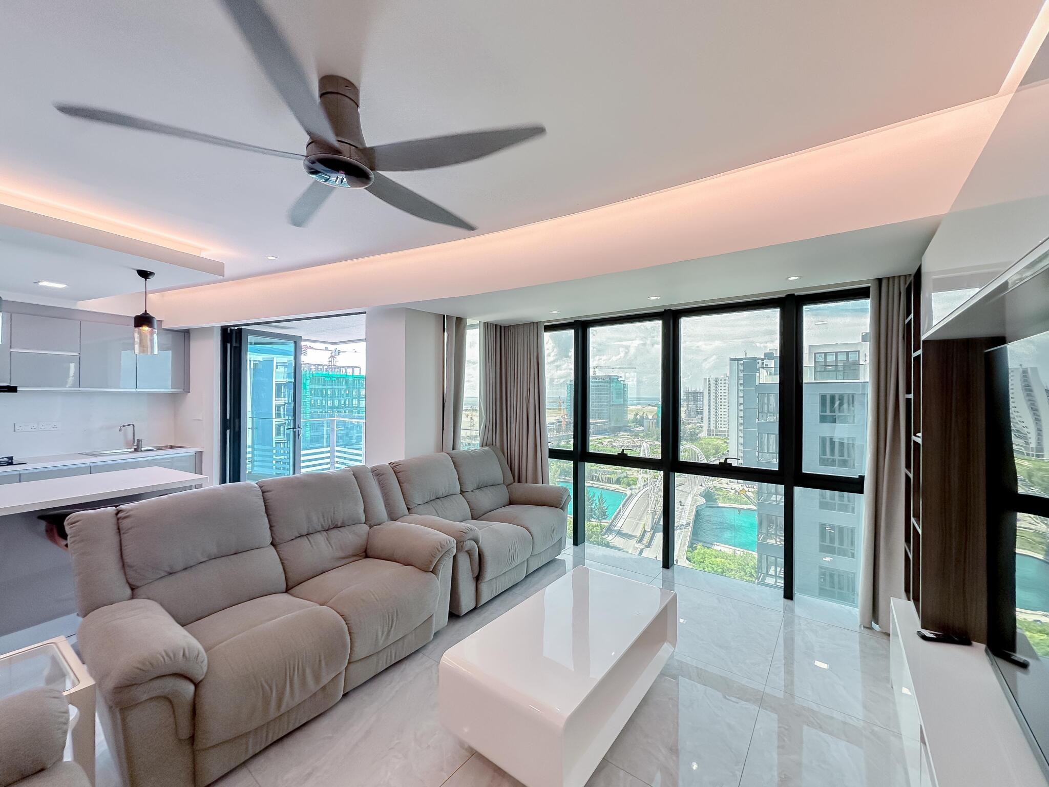 Kitchen — 3-bedroom FW Residence 12th Floor Corner Luxury Unit, Reethigas Magu