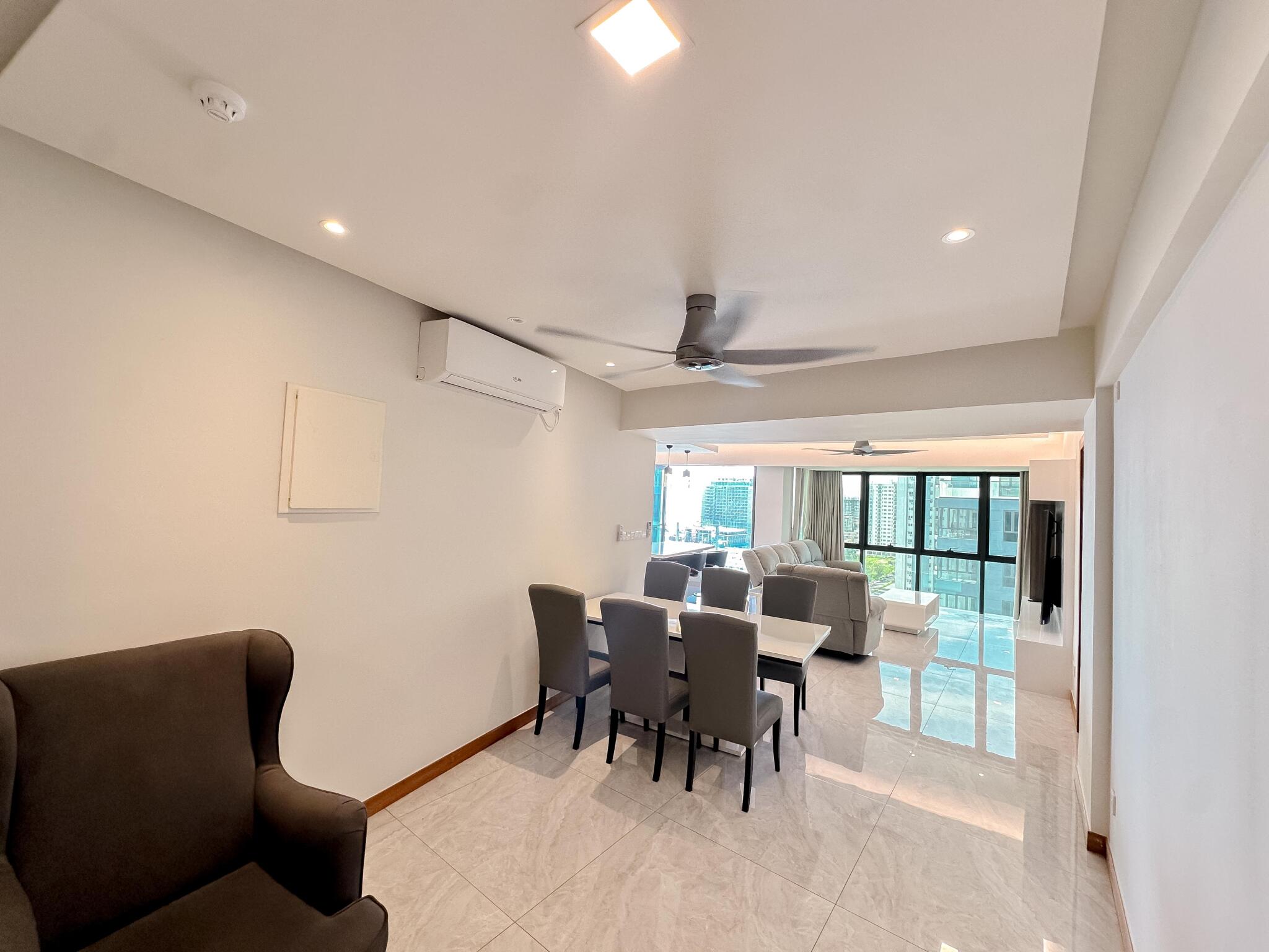 Dining — 3-bedroom FW Residence 12th Floor Corner Luxury Unit, Reethigas Magu