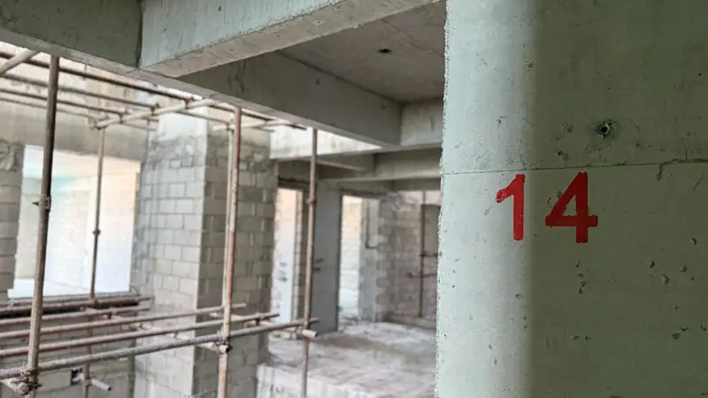 Masonry finished on the 14th floor, December 2025. Photo: Bayfancy